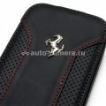 Кожаный чехол для iPhone 6 Ferrari F12 Flip, цвет Black (FEF12FLP6BL)