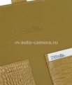 Кожаный чехол-книжка для Macbook Air 11" PDair Book Type, цвет croco brown (GTIPNCBX1)