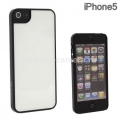 Пластиковый чехол на заднюю крышку iPhone 5 / 5S iCover Combi Mirror, цвет Black/White