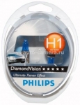 Лампа Галогенные лампы Philips H1 12v 55w Diamond Vision 12258DVS2 2 шт.