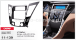 Переходная рамка для Hyundai Sonata 2011- 2 din Lux RP-HDSNd (Carav 11-139)