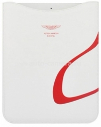 Кожаный чехол для iPad 3 и iPad 4 Aston Martin RacingChic, цвет white/red (RACCIPA2023D)