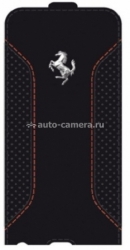 Кожаный чехол для iPhone 6 Ferrari F12 Flip, цвет Black (FEF12FLP6BL)