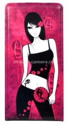 Кожаный чехол для Sony XPeria Z Fonexion City Girls Flip Leather Pink (CACIXPEZFLI03)