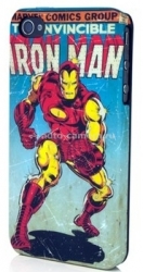 Полиуретановый чехол на заднюю крышку iPhone 4 и 4S Marvel Iron Man Bling (IP-1411)